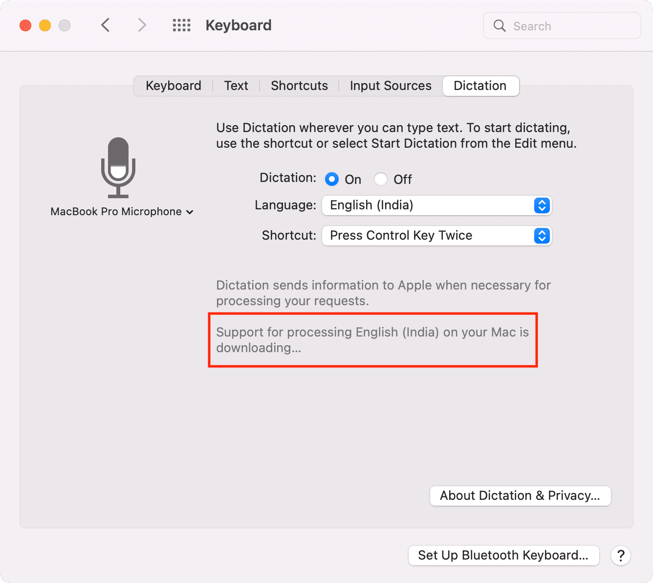 Downloading dictation file on Mac