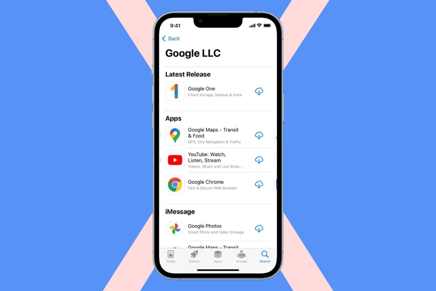 Google apps on iPhone