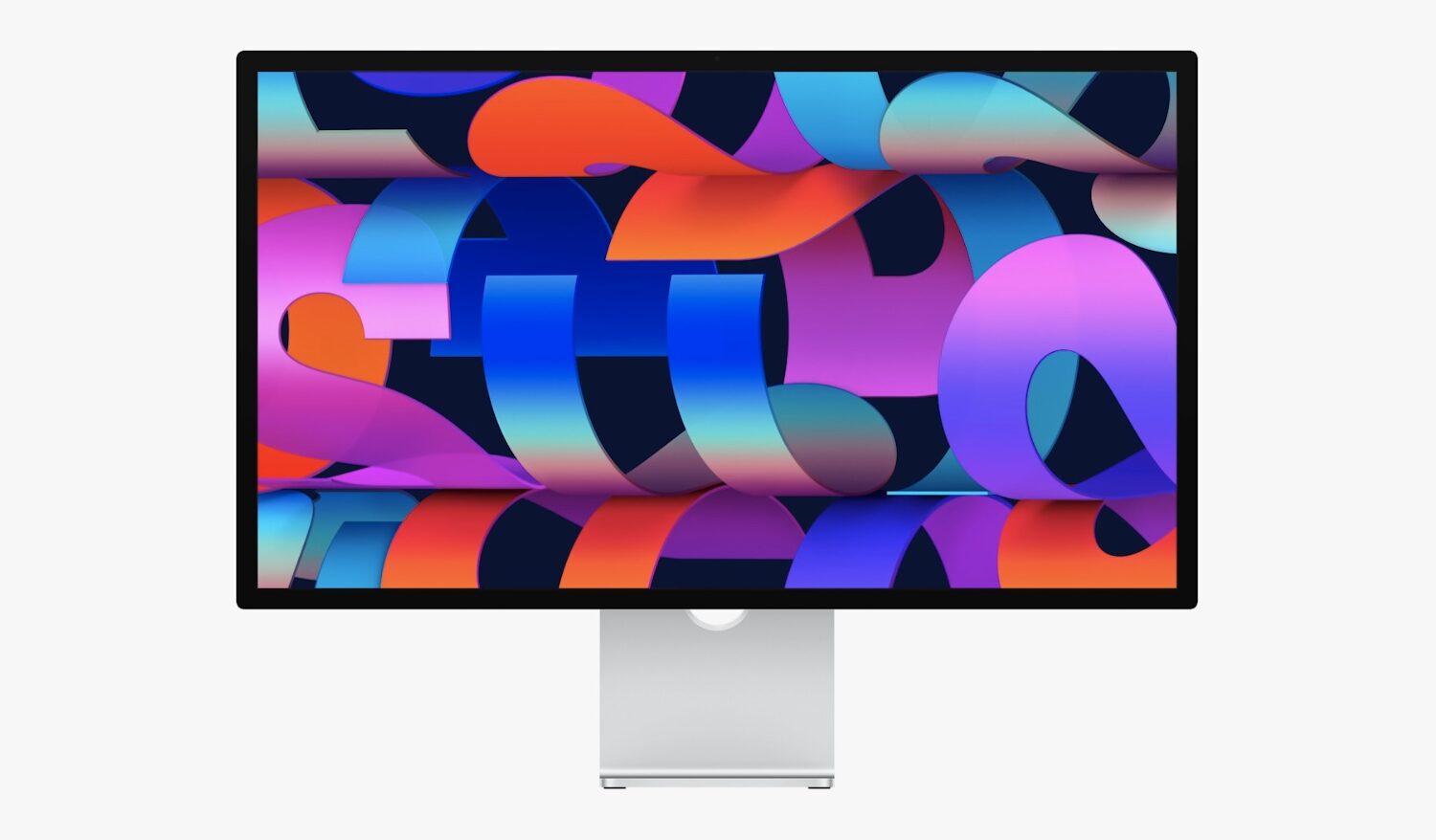 Marketing image showcasing the front of Apple's Studio Display external monitor