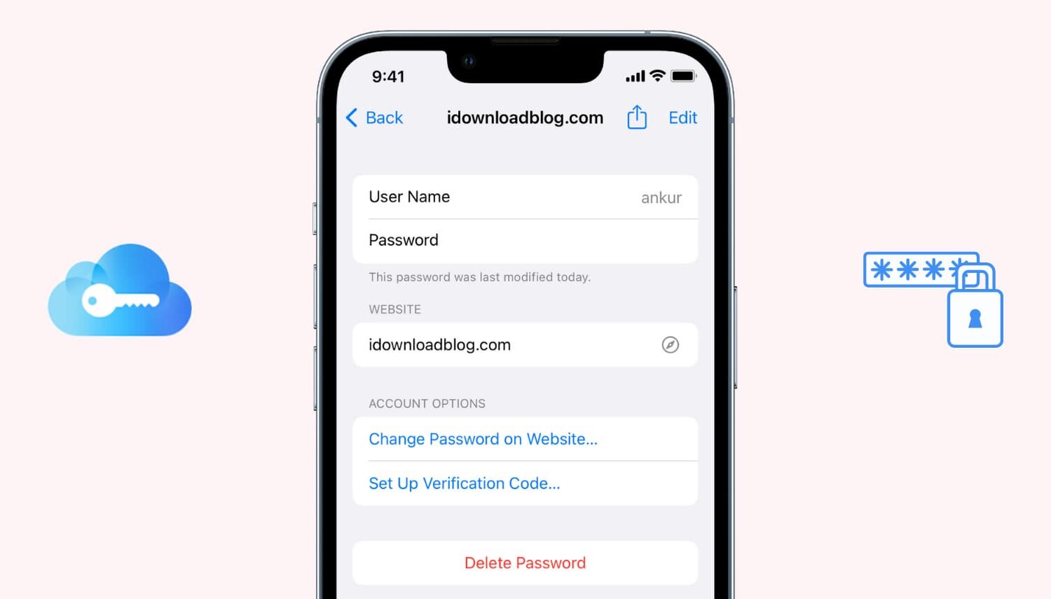 View passwords stored in iCloud Keychain on iPhone