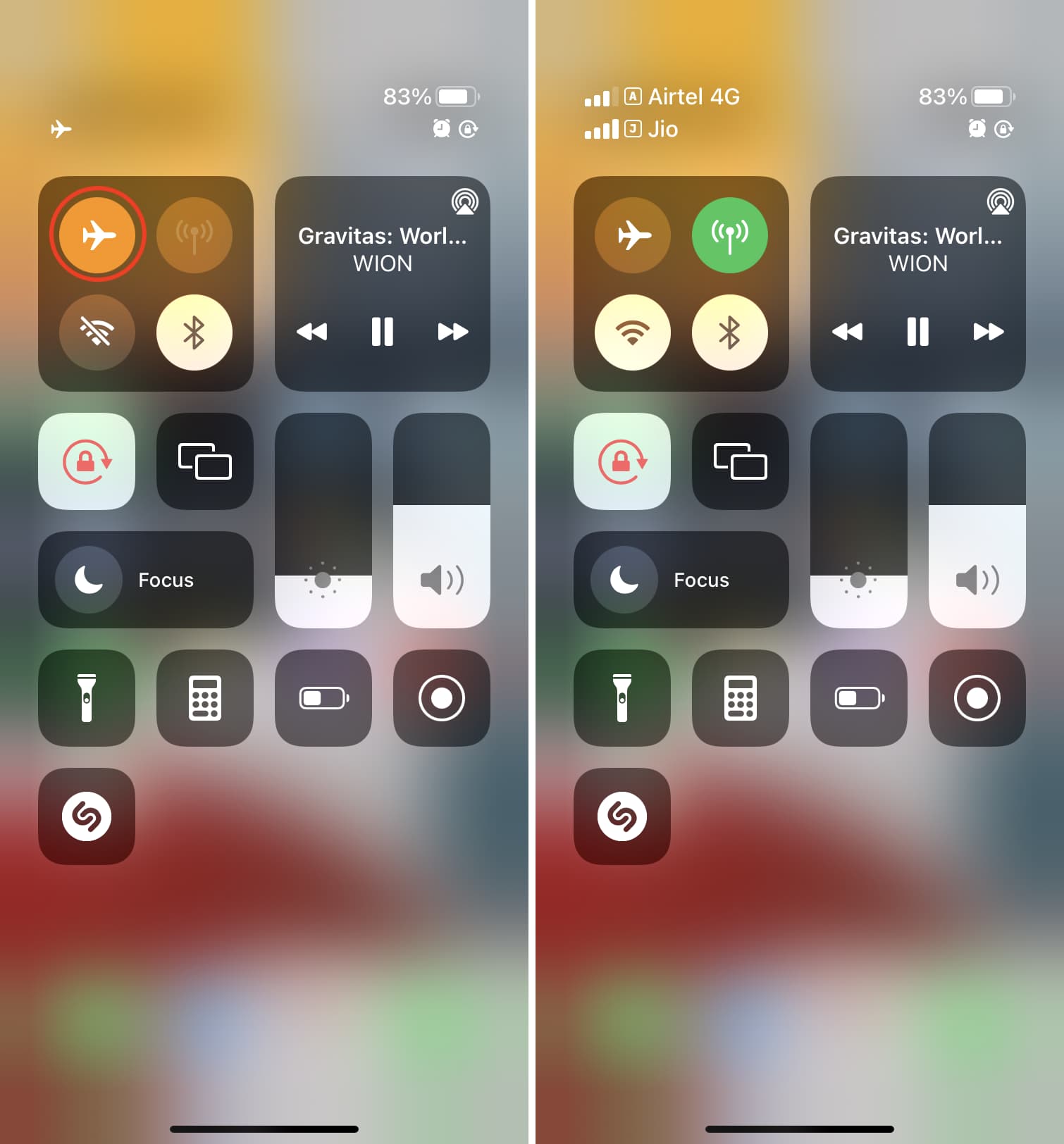 Toggle Airplane mode on and off on iPhone to increase cellular data speed
