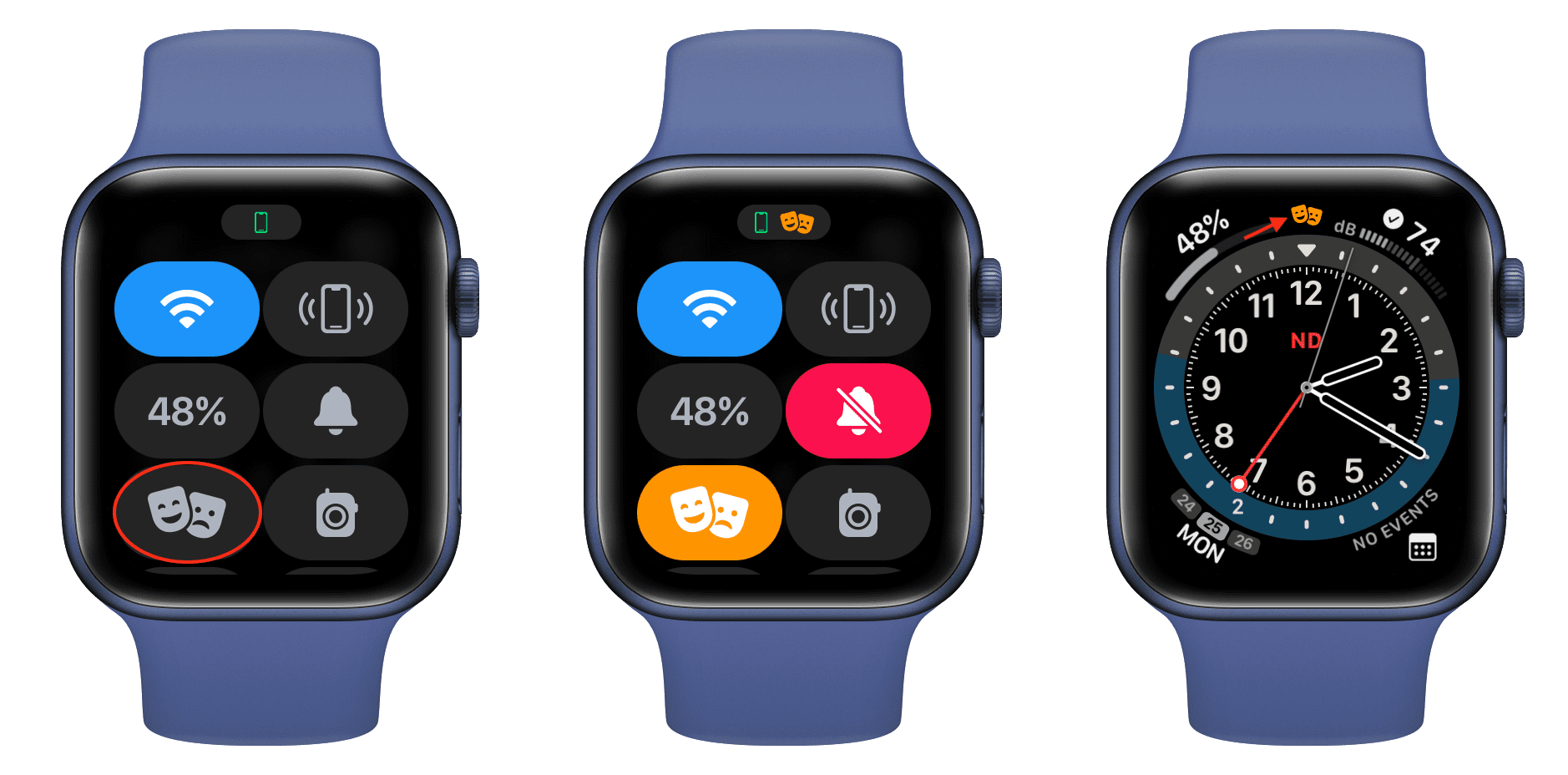 Theater Mode enabled on Apple Watch