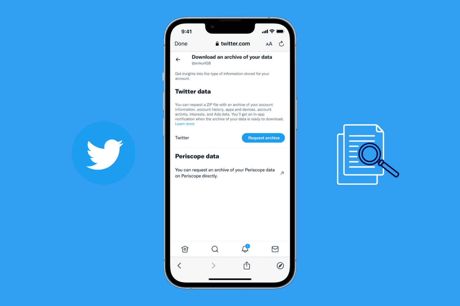 Download your Twitter archive