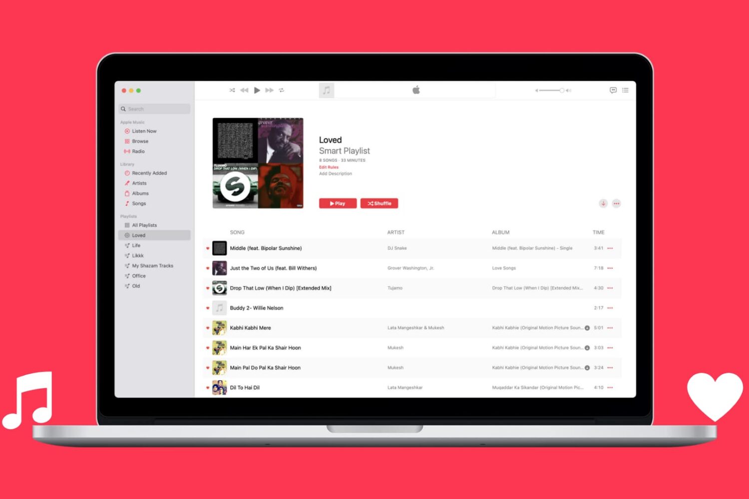 Automatically add your Loved songs in Apple Music to a Smart Playlist on Mac