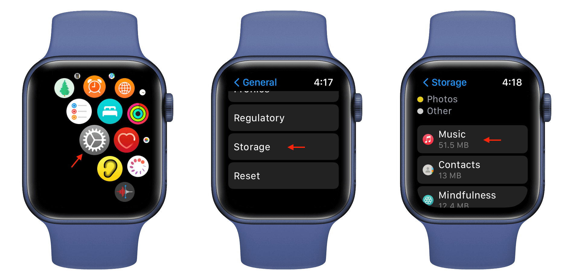 Music Storage on Apple Watch