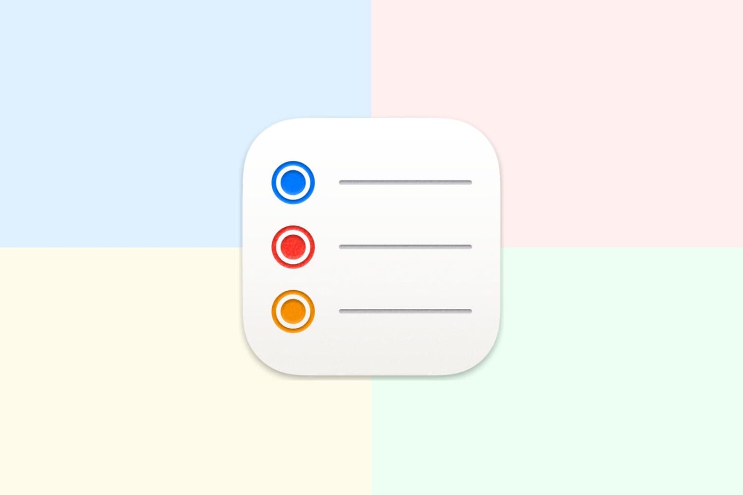 Apple Reminders app icon