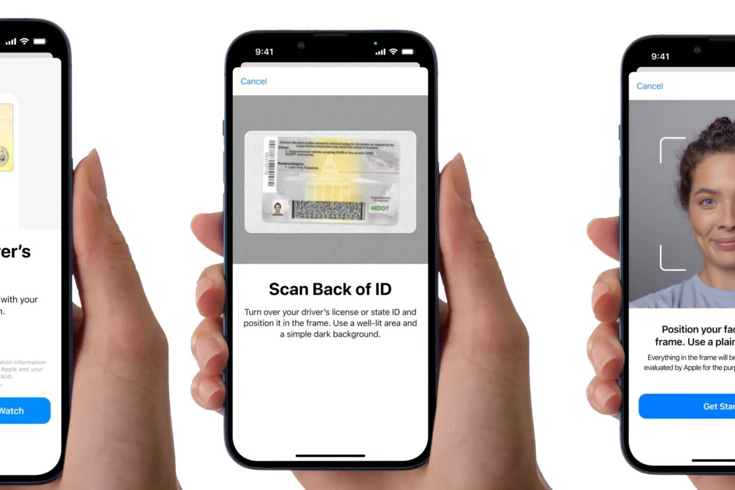This featured image showcases how to add a digital state-issued ID to Apple Wallet on iPhone in the US state of Maryland, including taking a selfie as part of the verification process