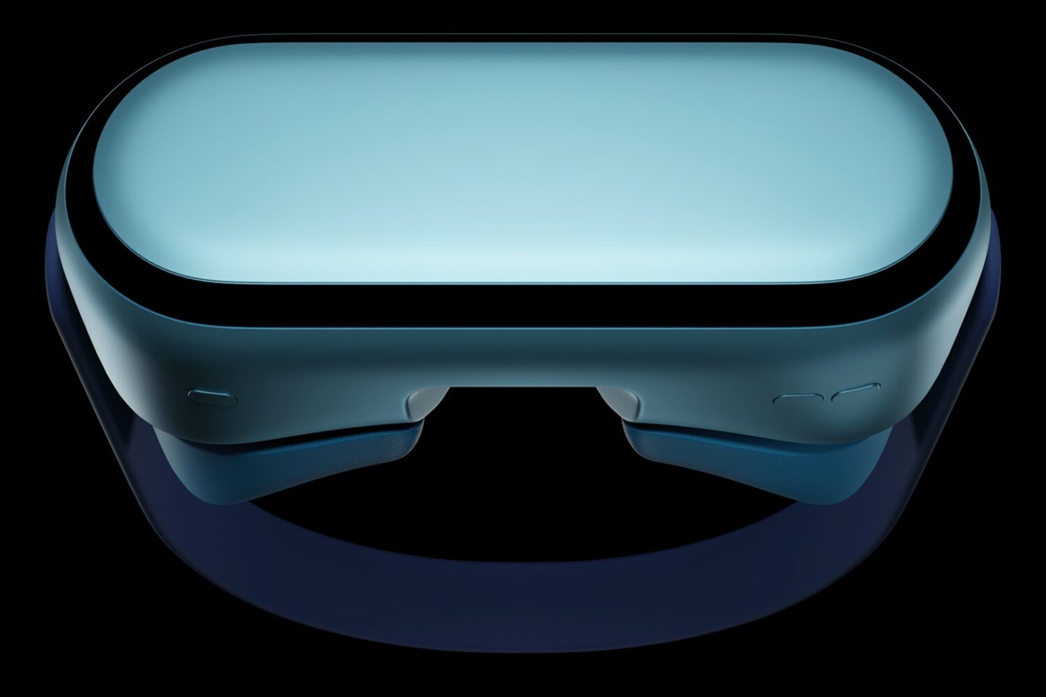 A head-worn mixed reality Apple headset device is imagined in this concept