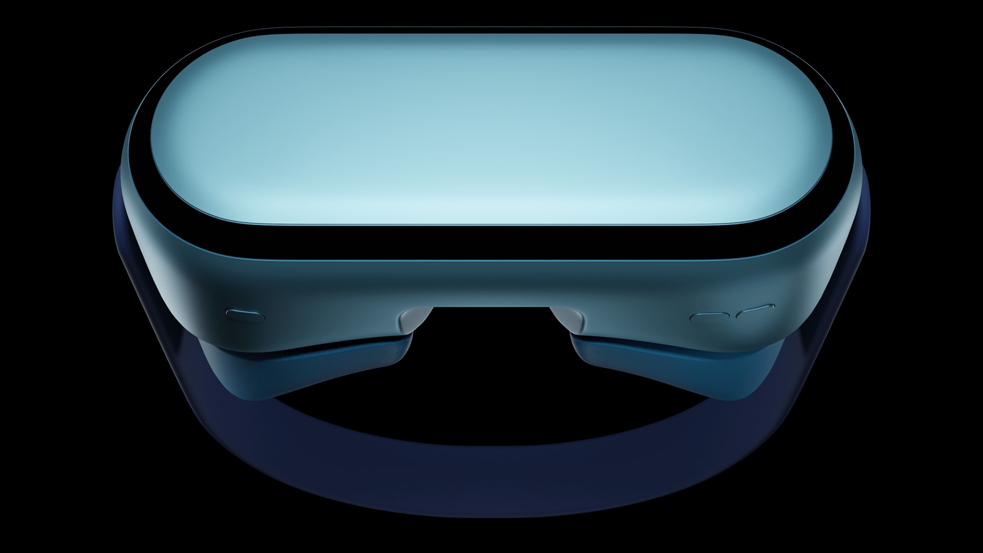A head-worn mixed reality Apple headset device is imagined in this concept