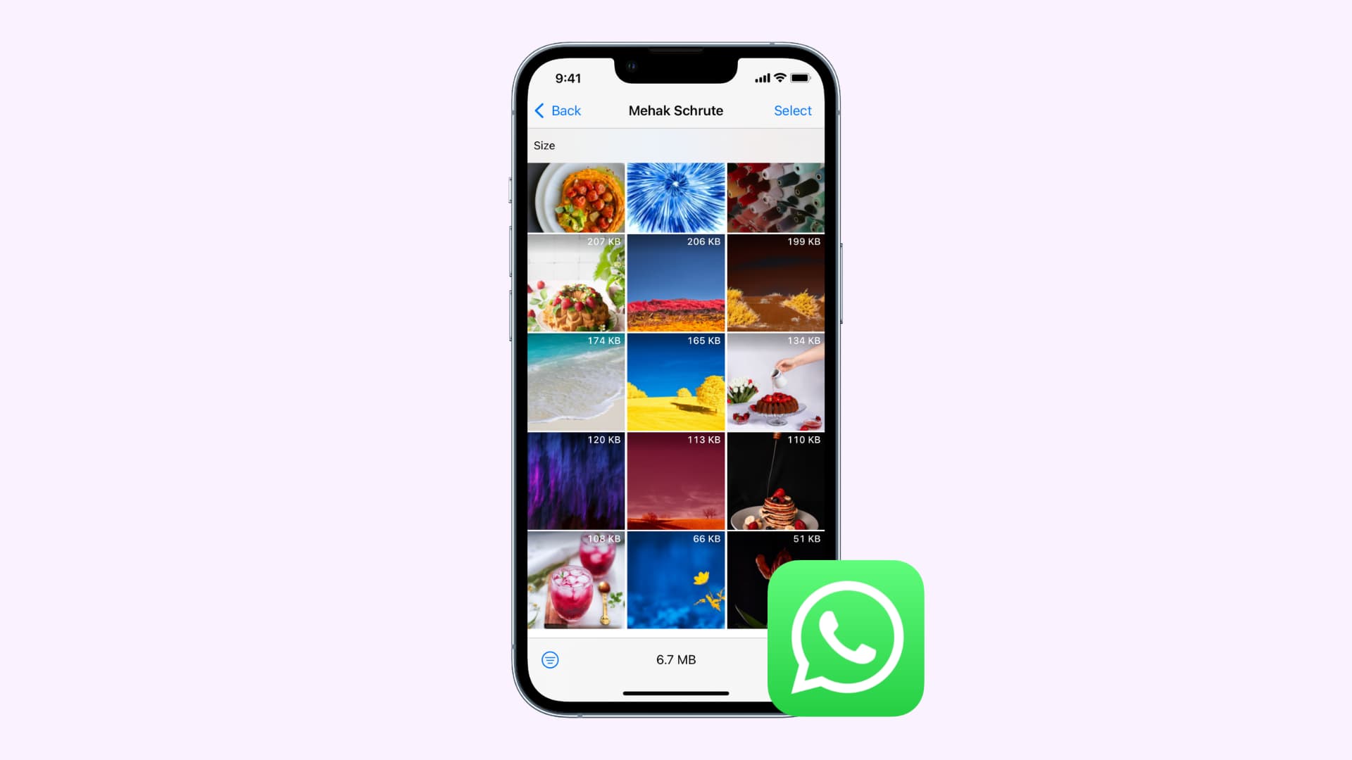 Delete old WhatsApp photos and videos from iPhone