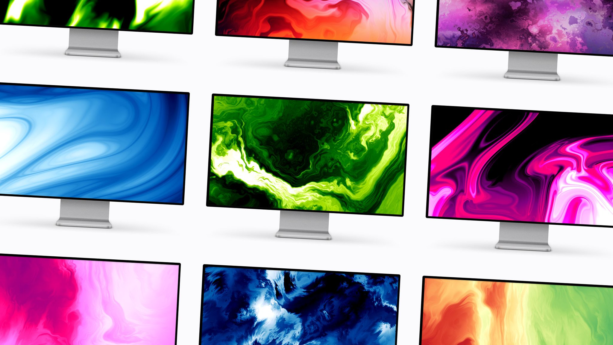 Colorful, fluid wallpaper pack for Apple devices