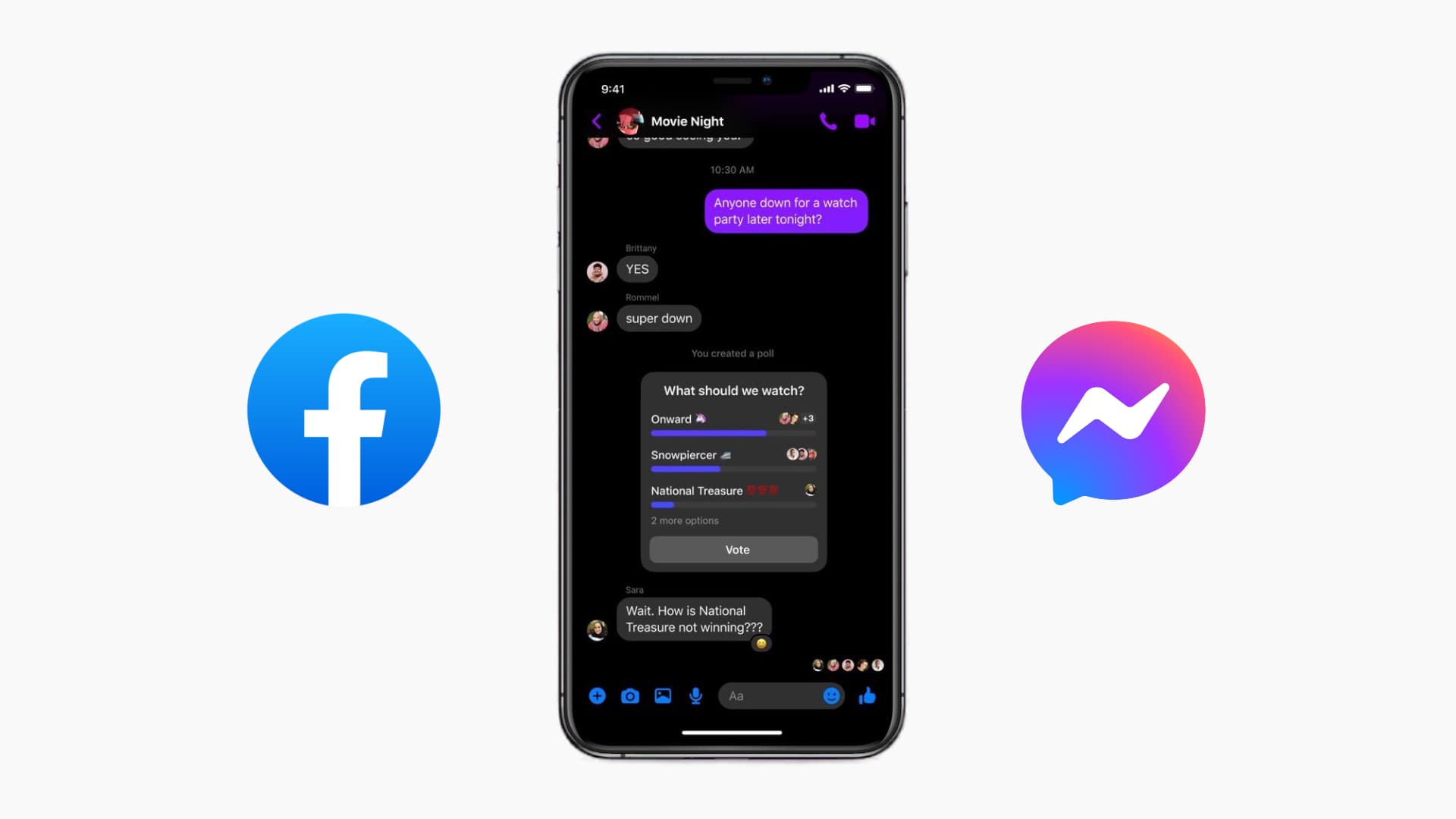 Group chat in Facebook Messenger