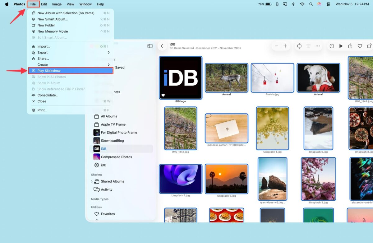 How to create a slideshow in the Photos app on iOS and Mac