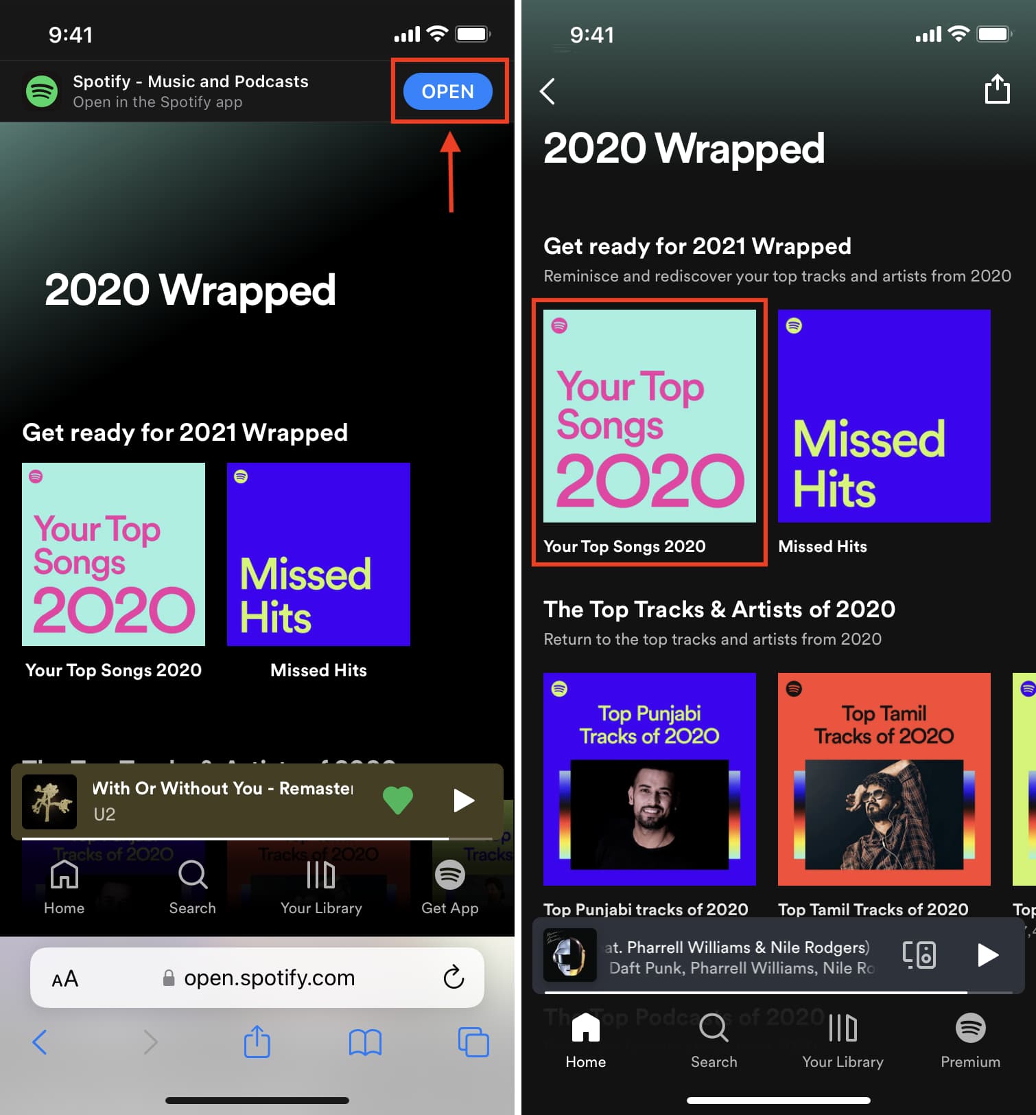 See your Spotify Wrapped from previous years and save those top songs