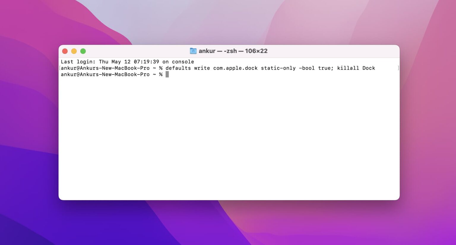 How to always show only open apps in your Mac Dock