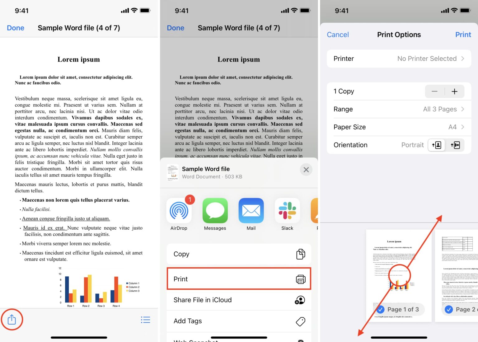How to convert Word file to PDF on Mac, iPhone, iPad