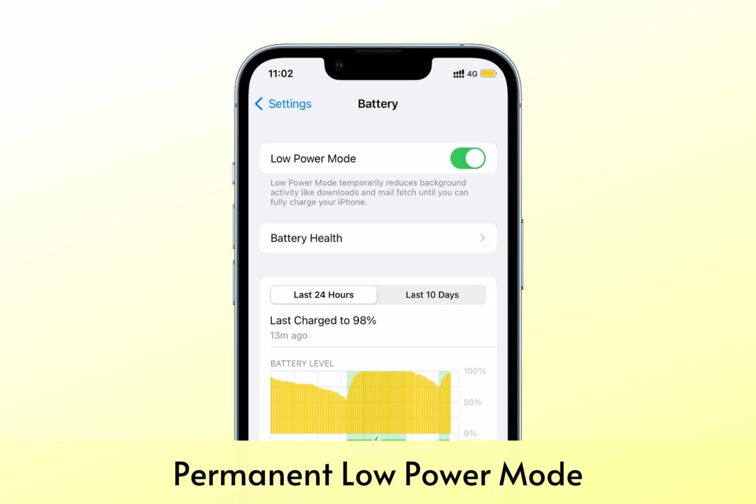 Always on Low Power Mode on iPhone