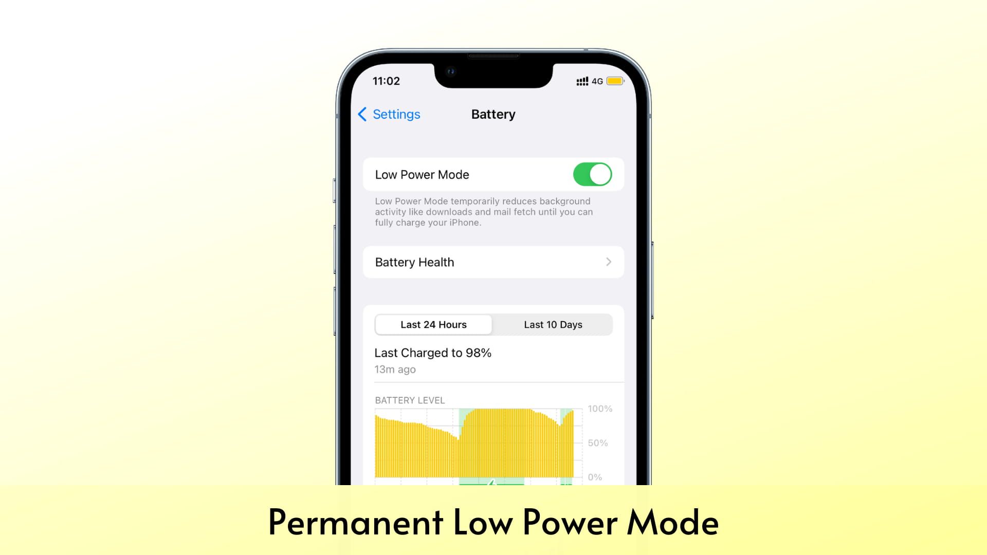 Always on Low Power Mode on iPhone