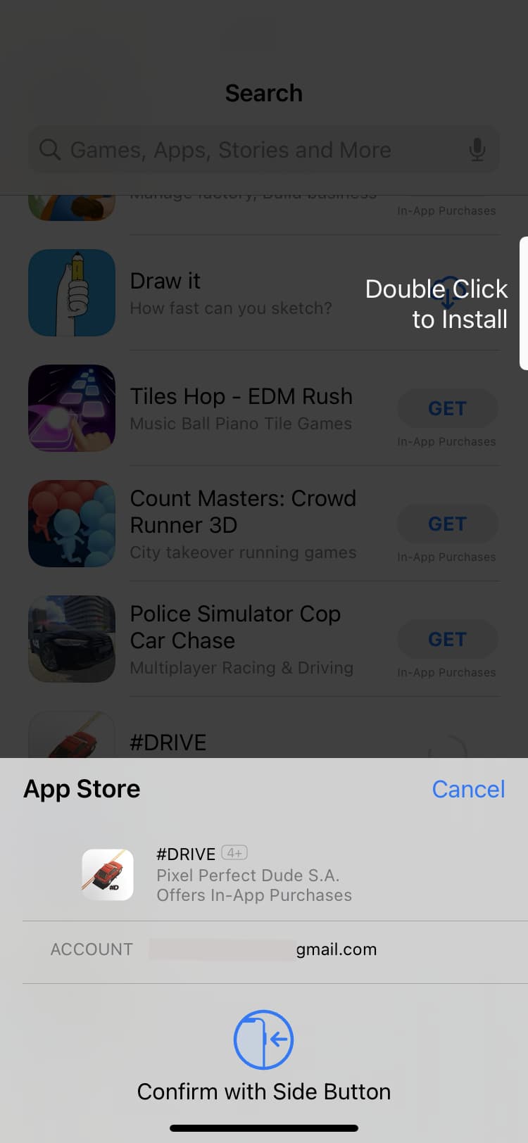 Autenticati tramite Face ID per scaricare l'app per iPhone dall'App Store