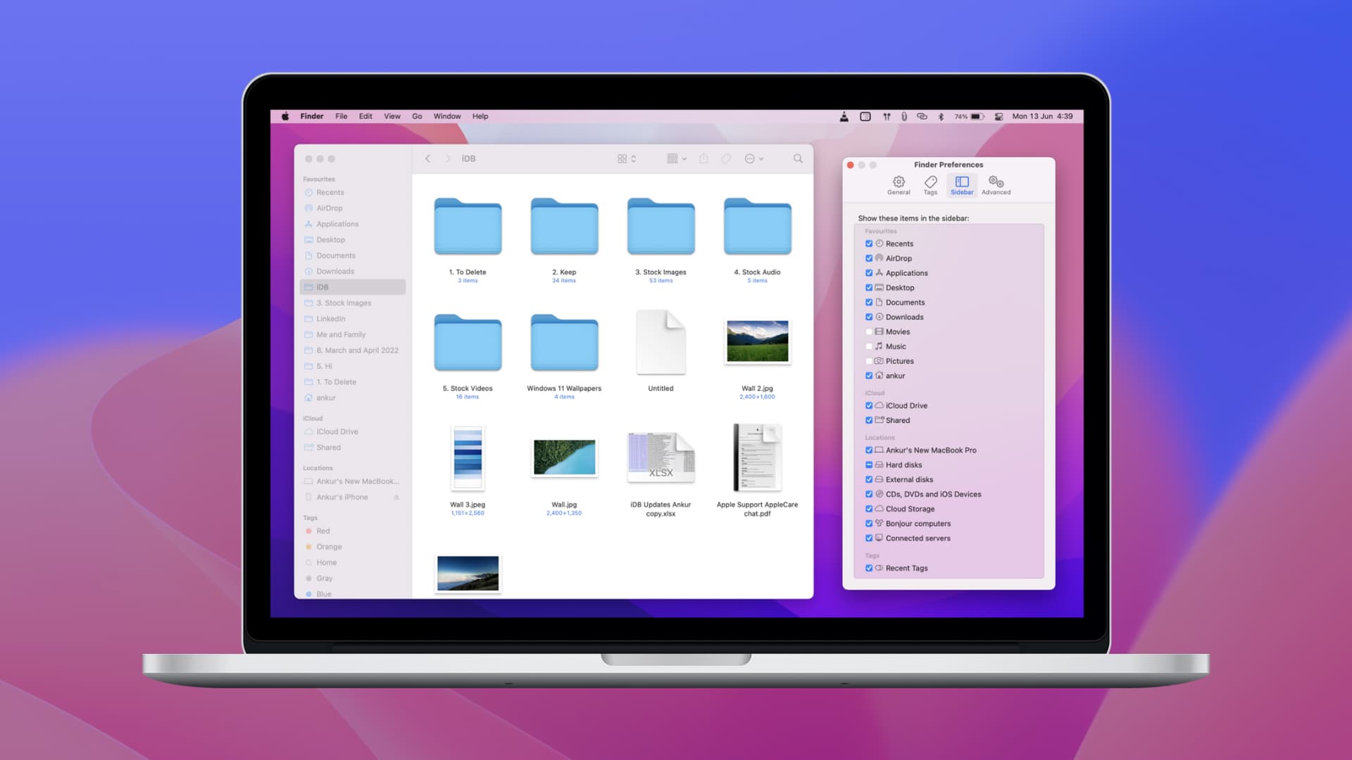 Customize Finder Sidebar on Mac