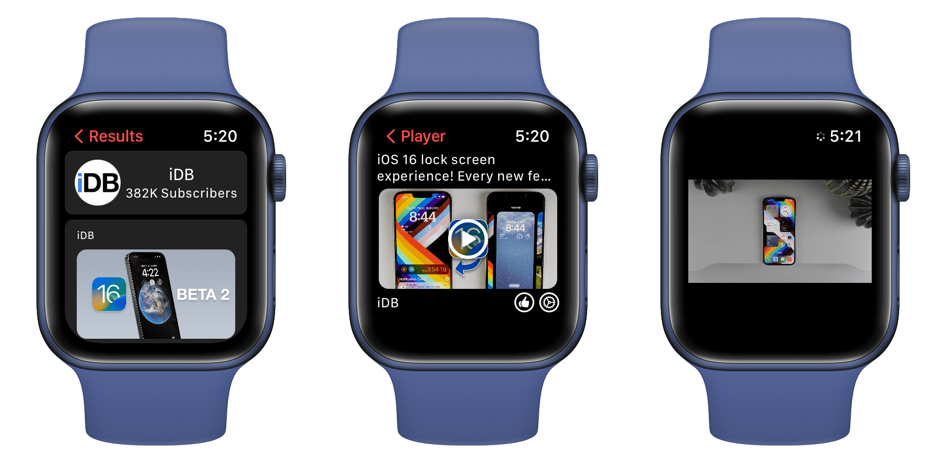 Playing desired YouTube video on Apple Watch