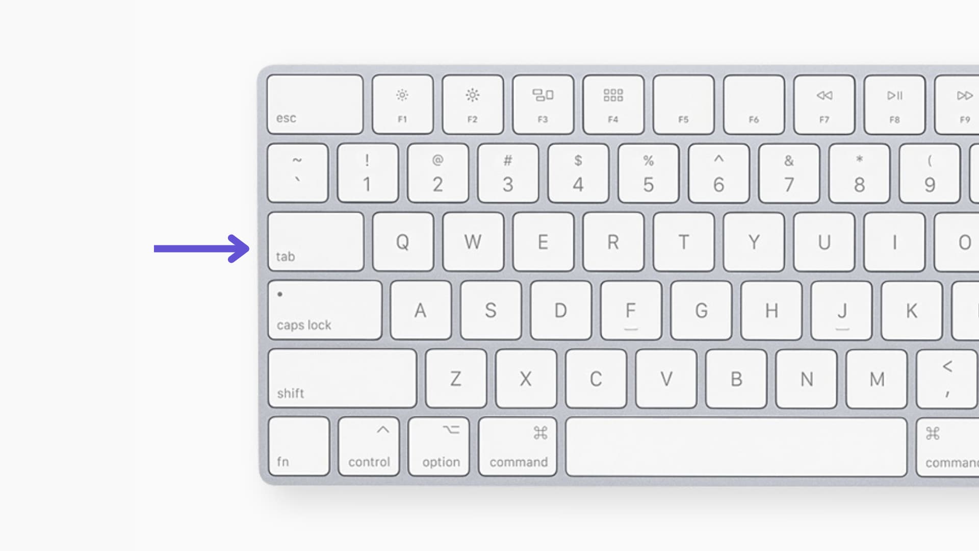 Tab key on Mac's keyboard