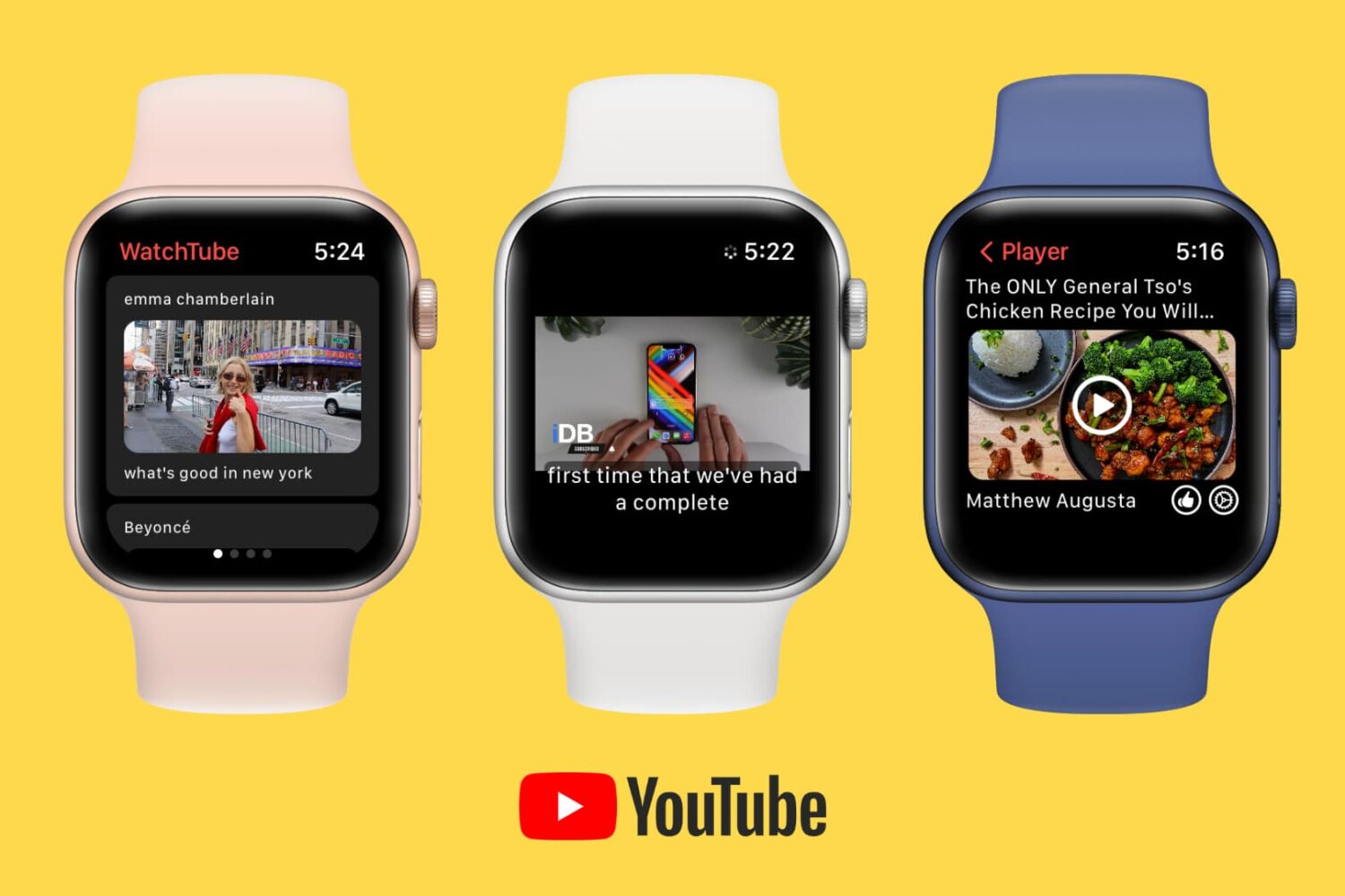 Watch YouTube on Apple Watch