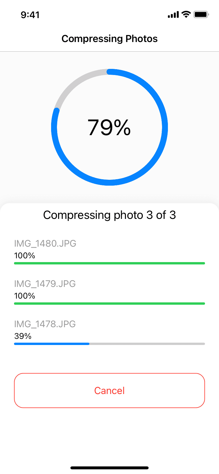 Compressing photos on iPhone