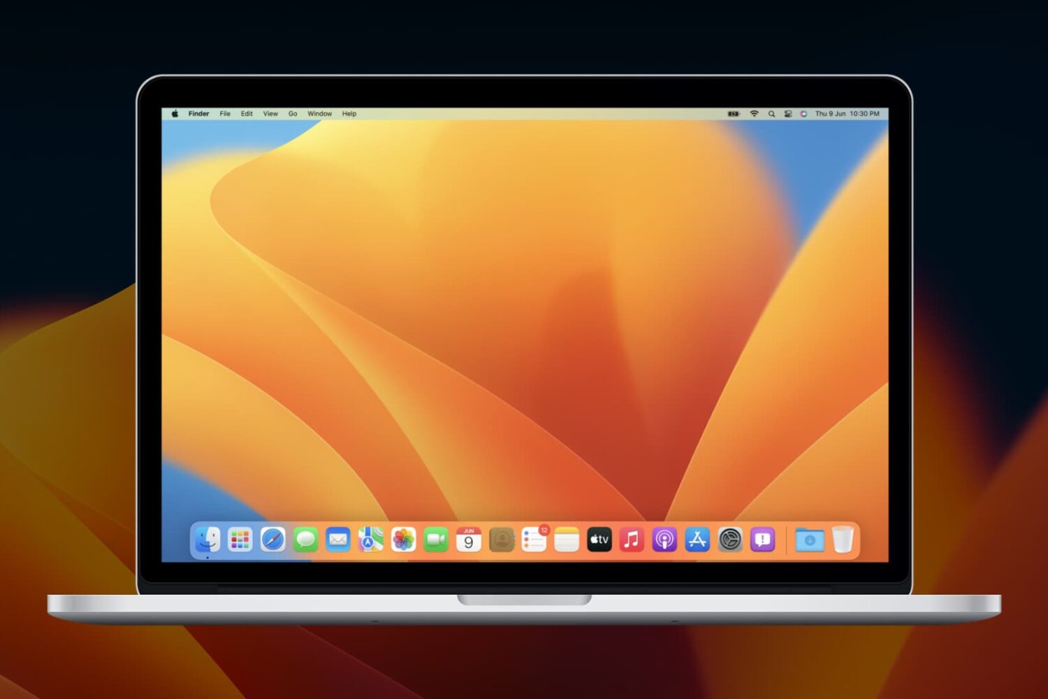 macOS Ventura running on a MacBook