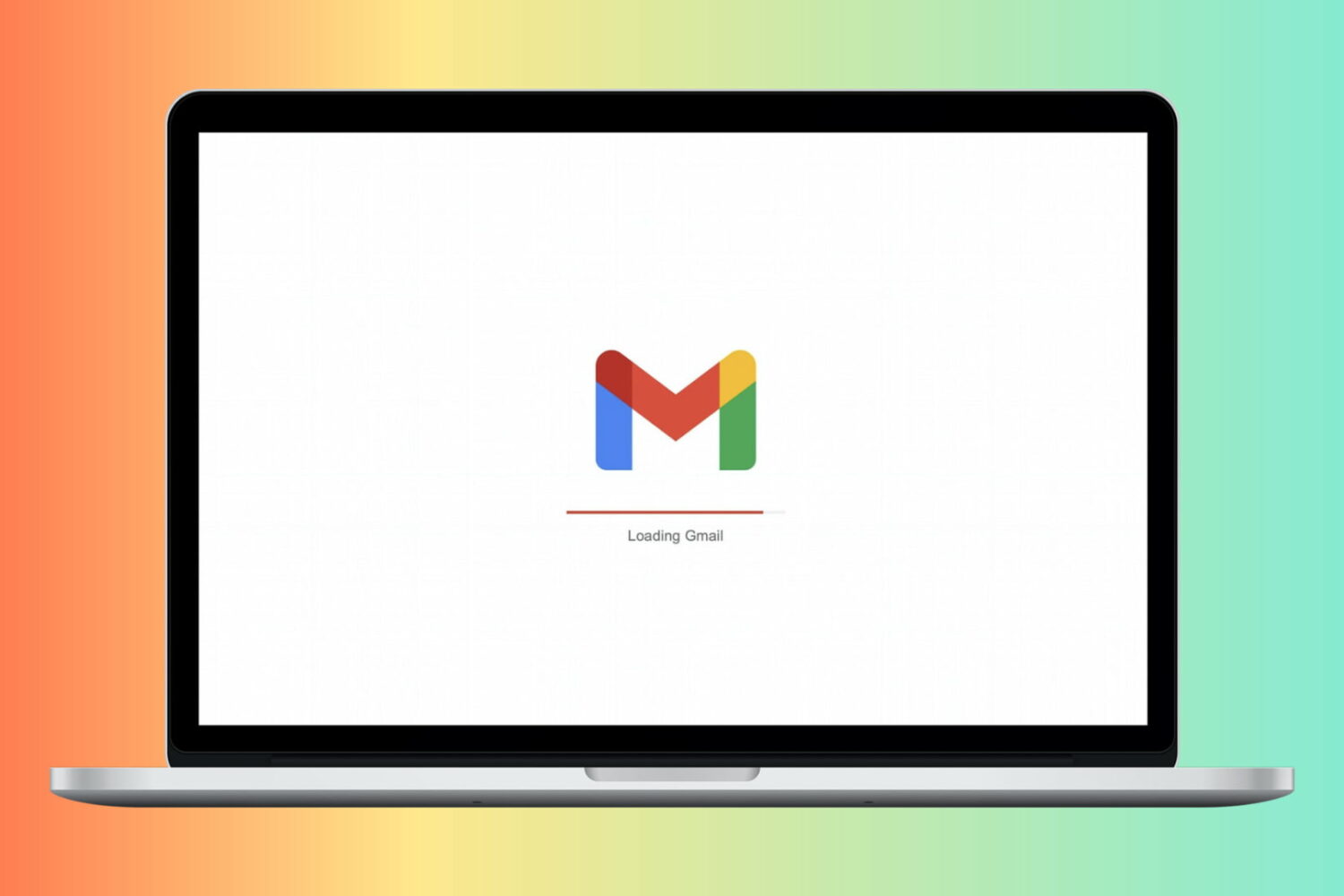 Gmail loading on Mac screen