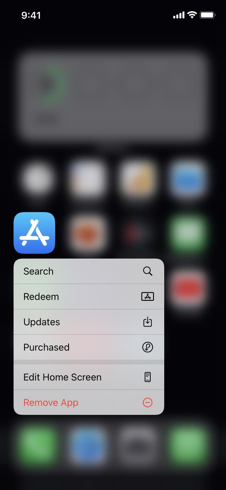 Access your previous app purchases using App Store quick action