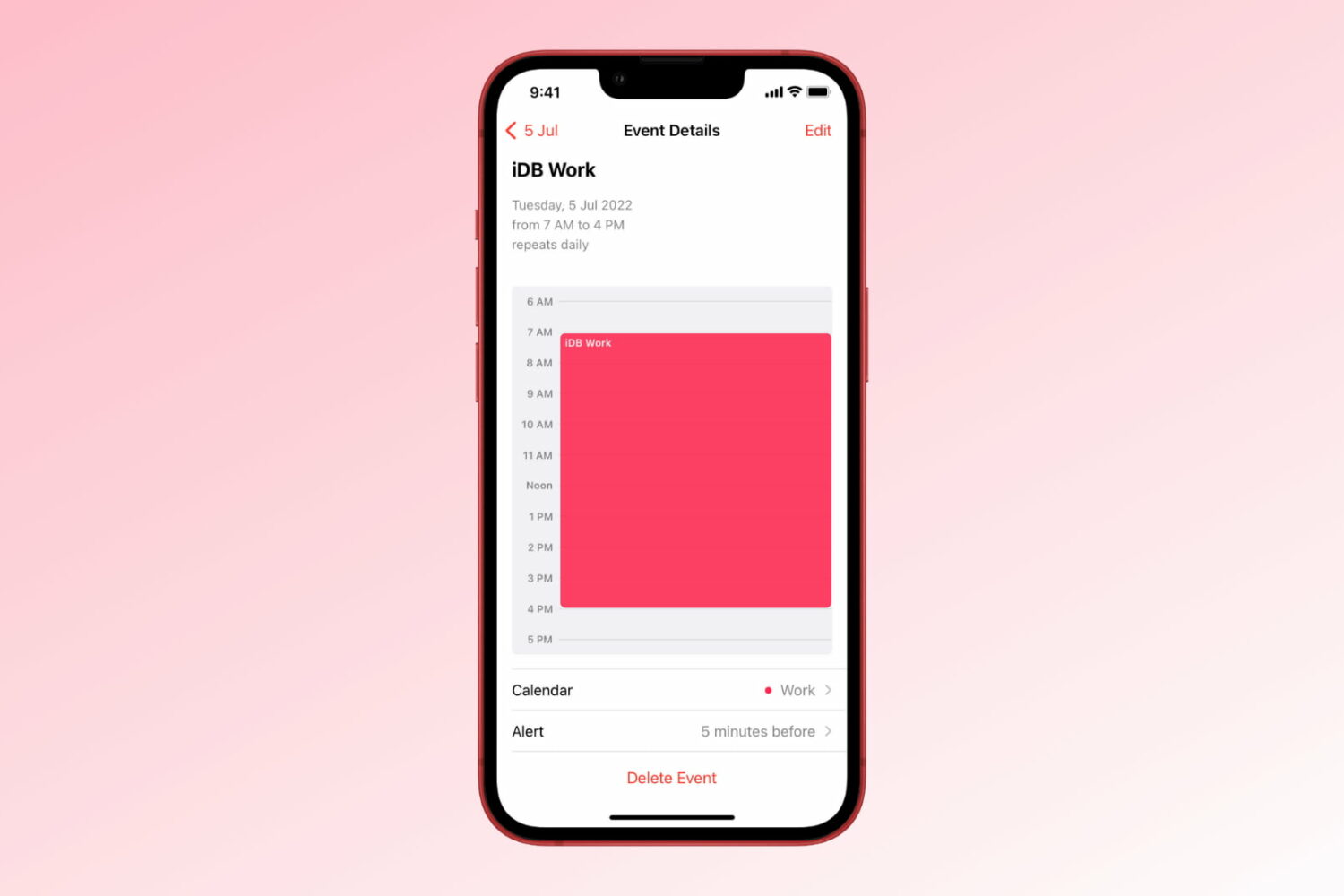 Repeating Calendar events on iPhone