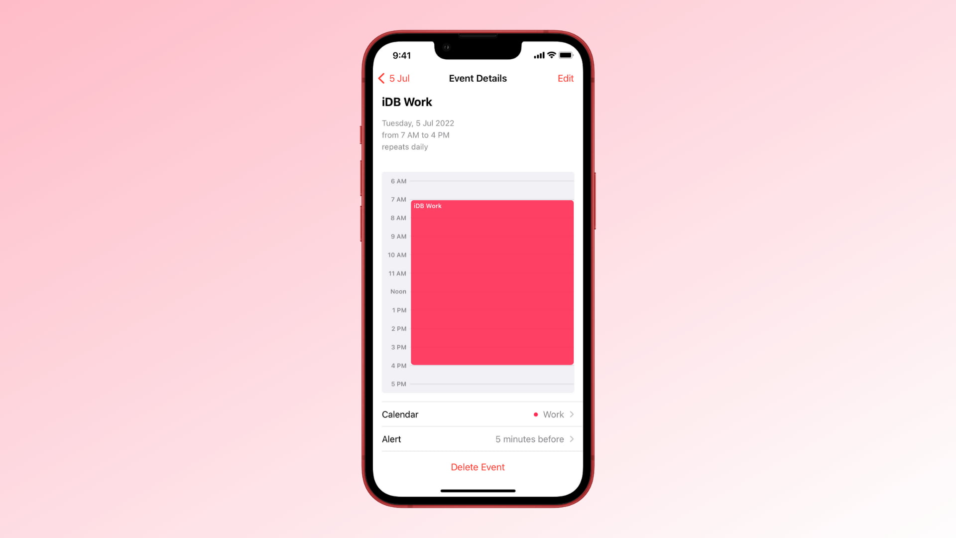 Repeating Calendar events on iPhone