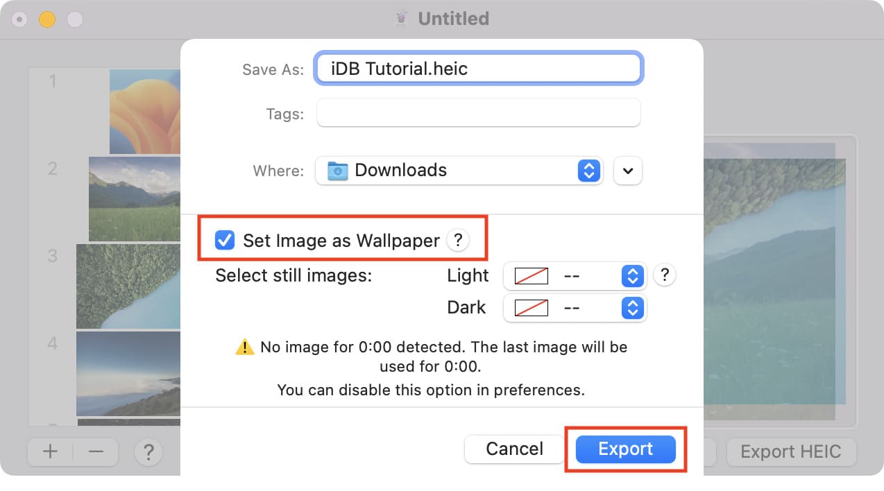 Imposta l'immagine dinamica a modifica automatica come sfondo del tuo Mac