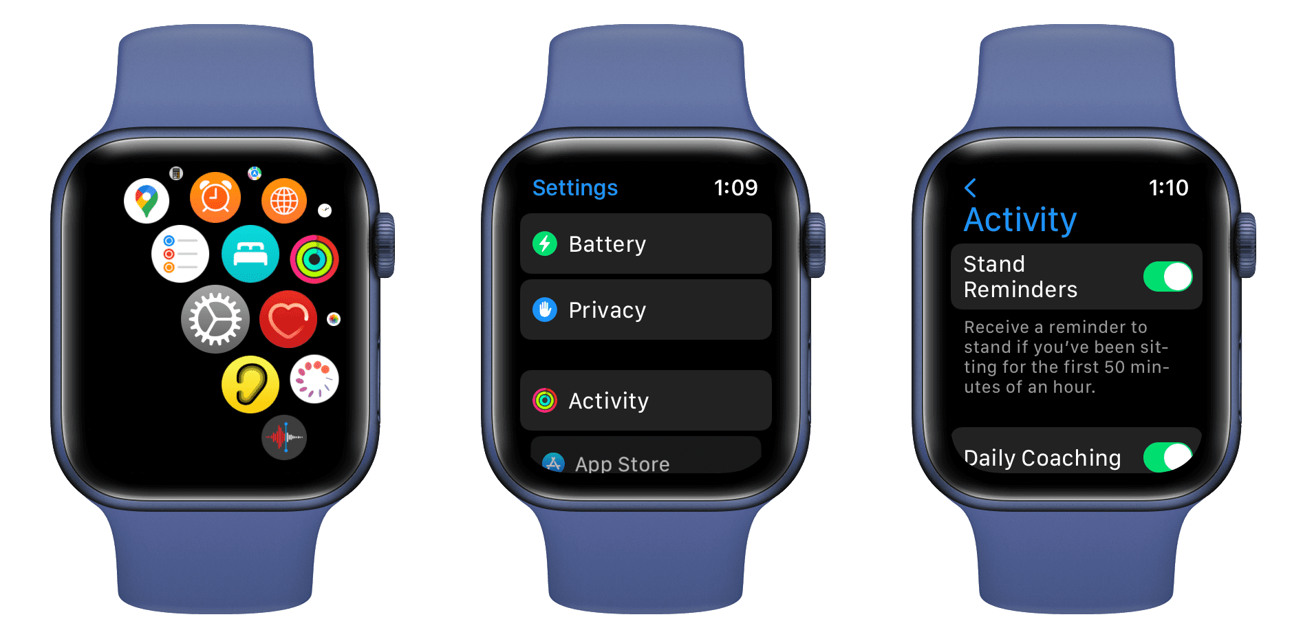 Enable Stand Reminders on Apple Watch