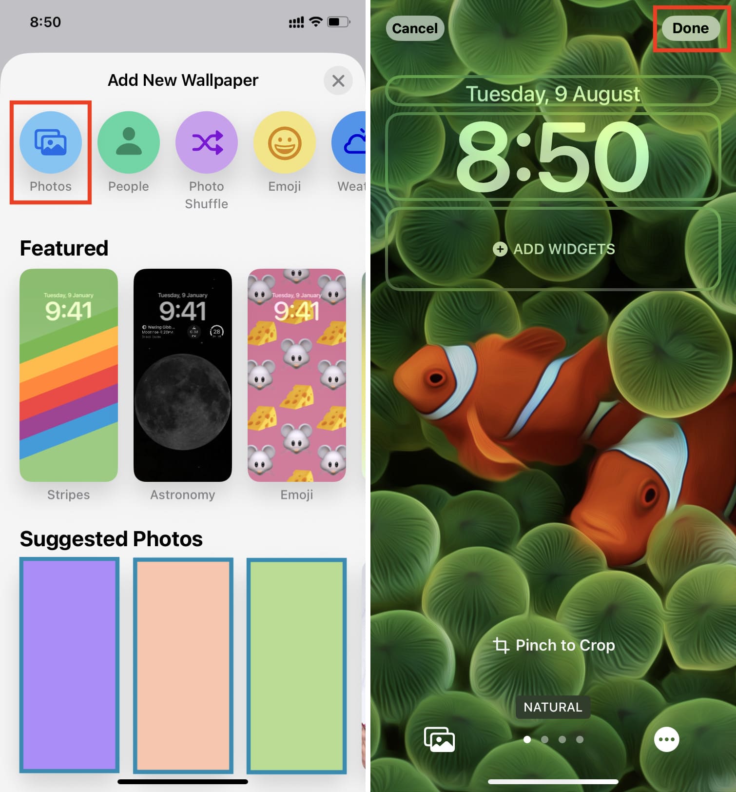 How to set different Home and Lock Screen wallpapers in iOS 16