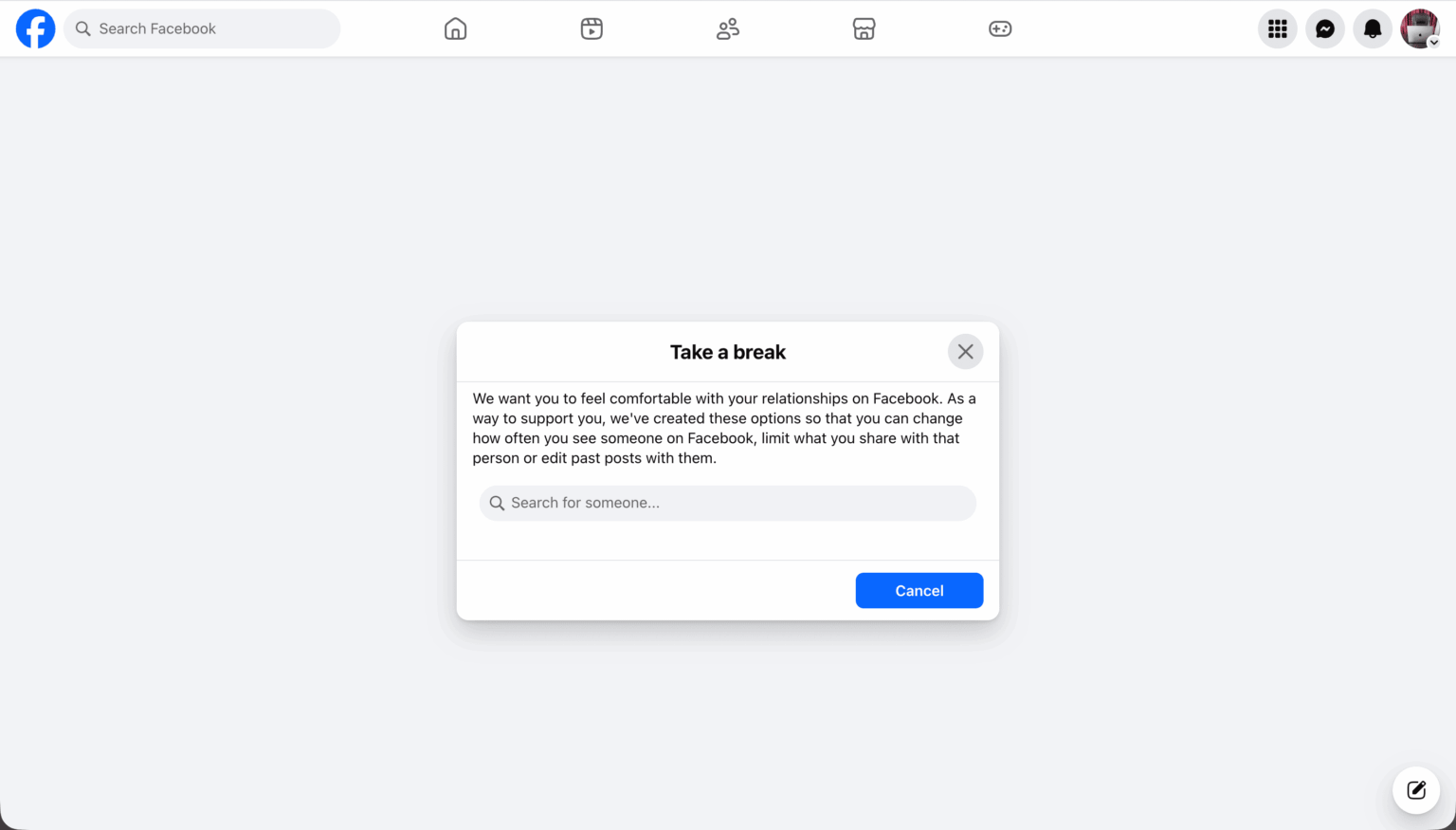 How and why to take a break from a friend on Facebook