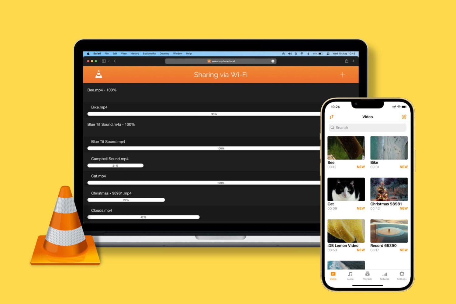 Transfer file to the VLC iPhone or iPad app from your Mac or PC
