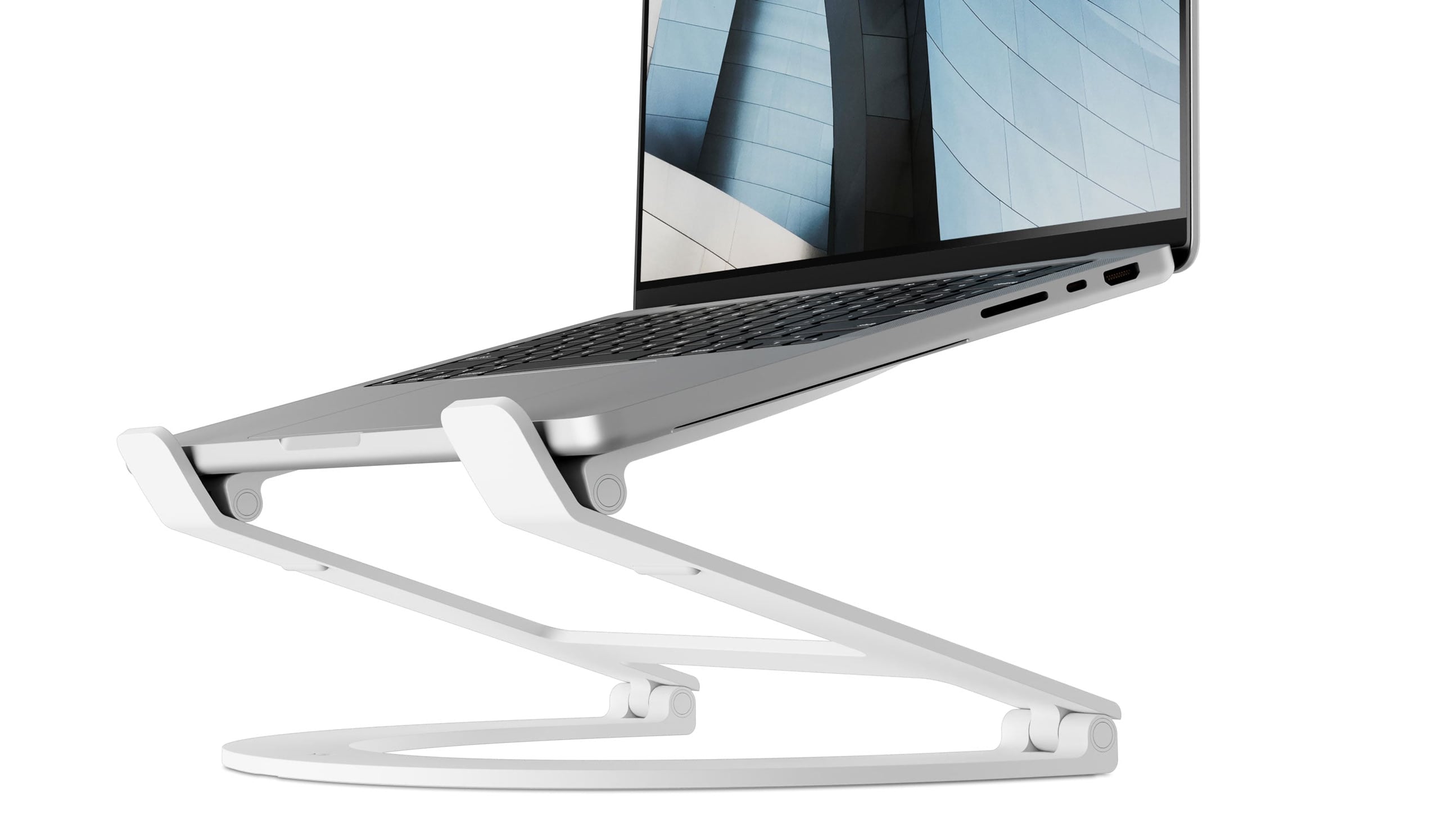 Twelve South's Curve Flex stand lets you adjusts the keyboard angle from 0 to 45 degrees