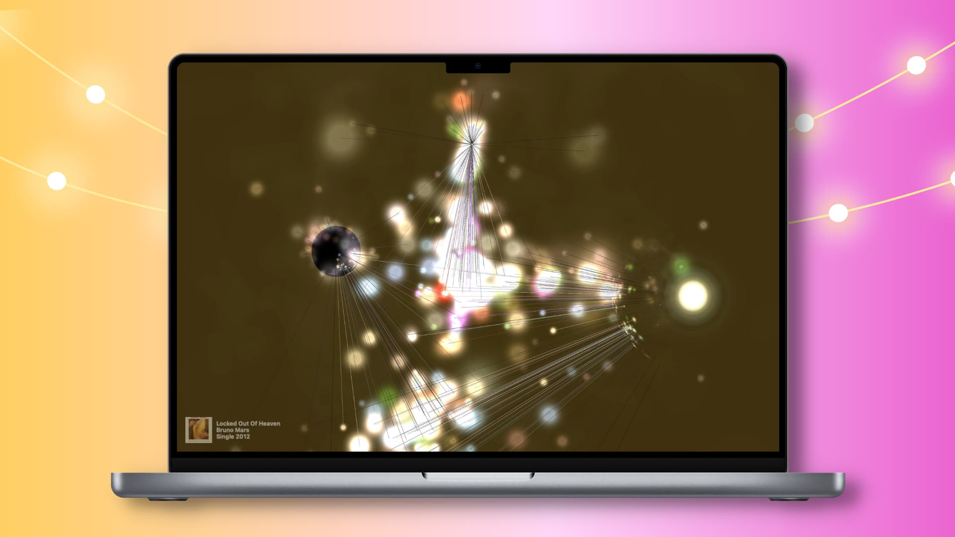Visualizer in the Music app on Mac