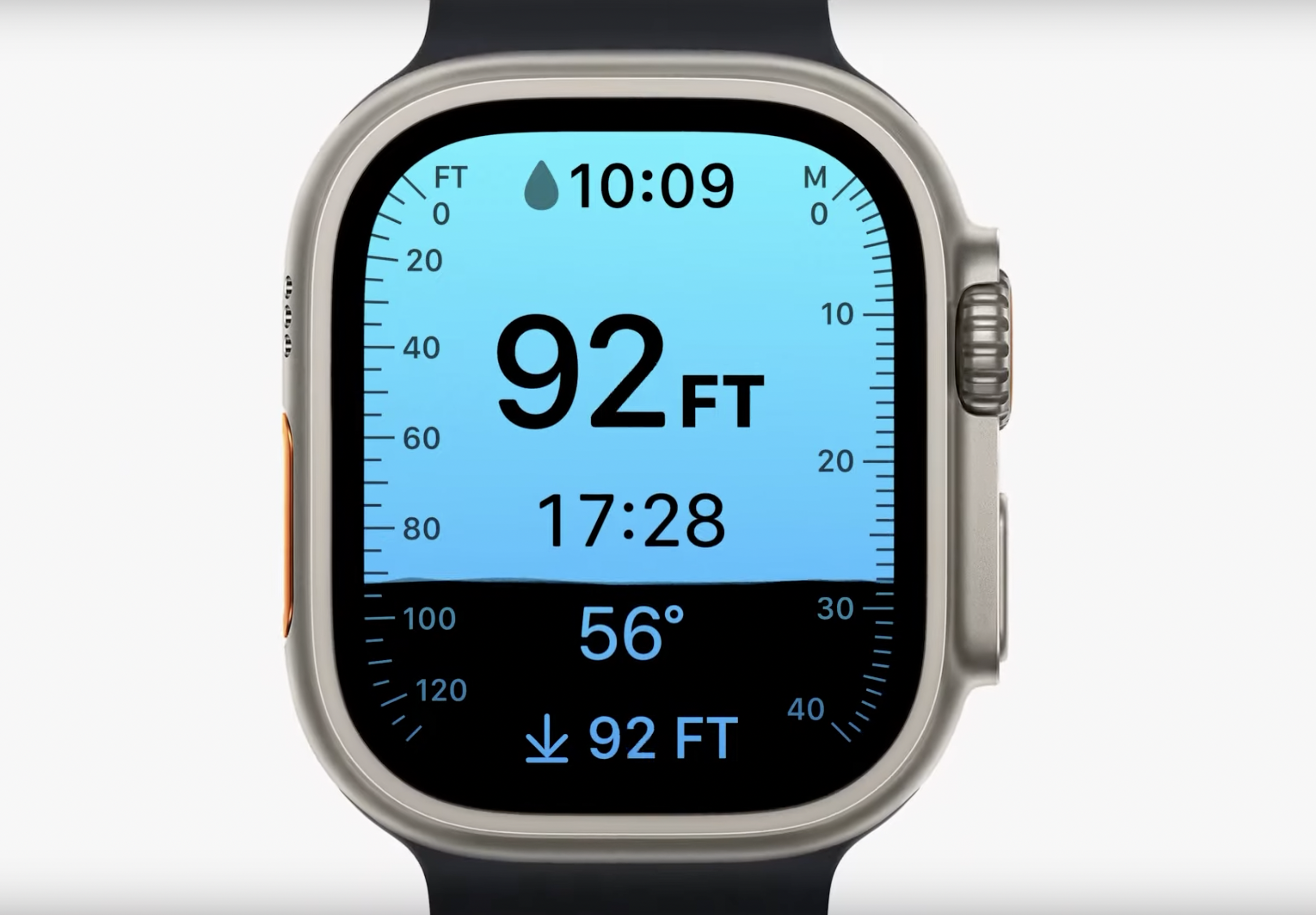The Depth app on Apple Watch Ultra