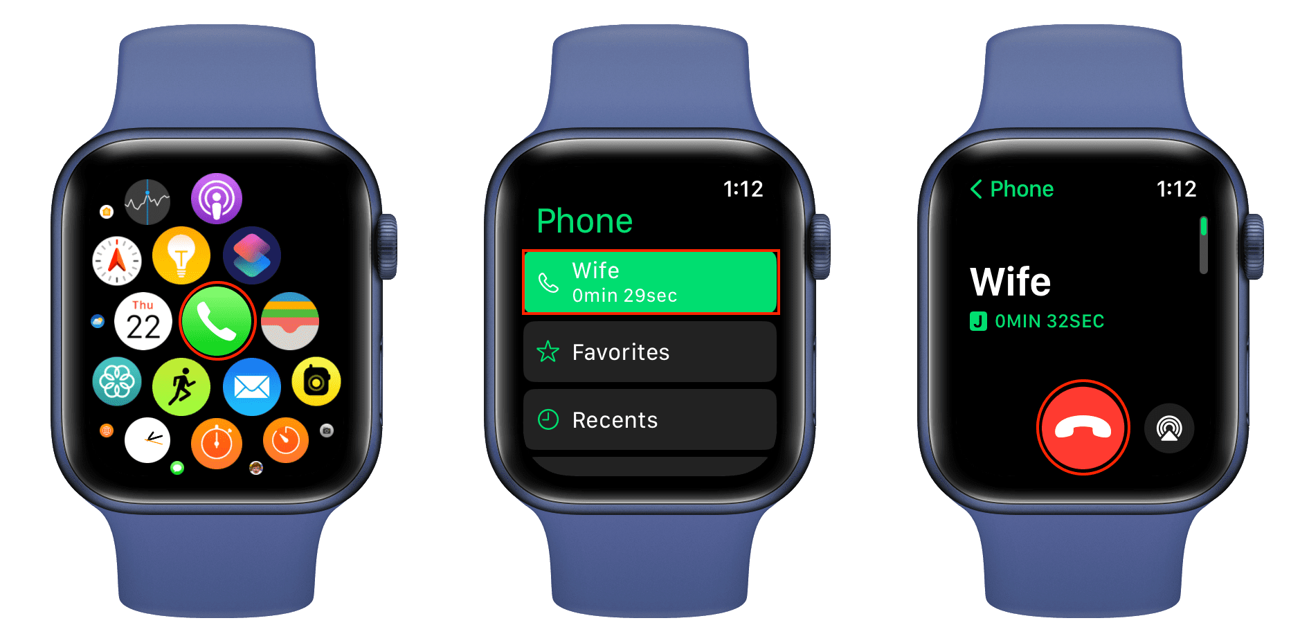 End iPhone call using your Apple Watch