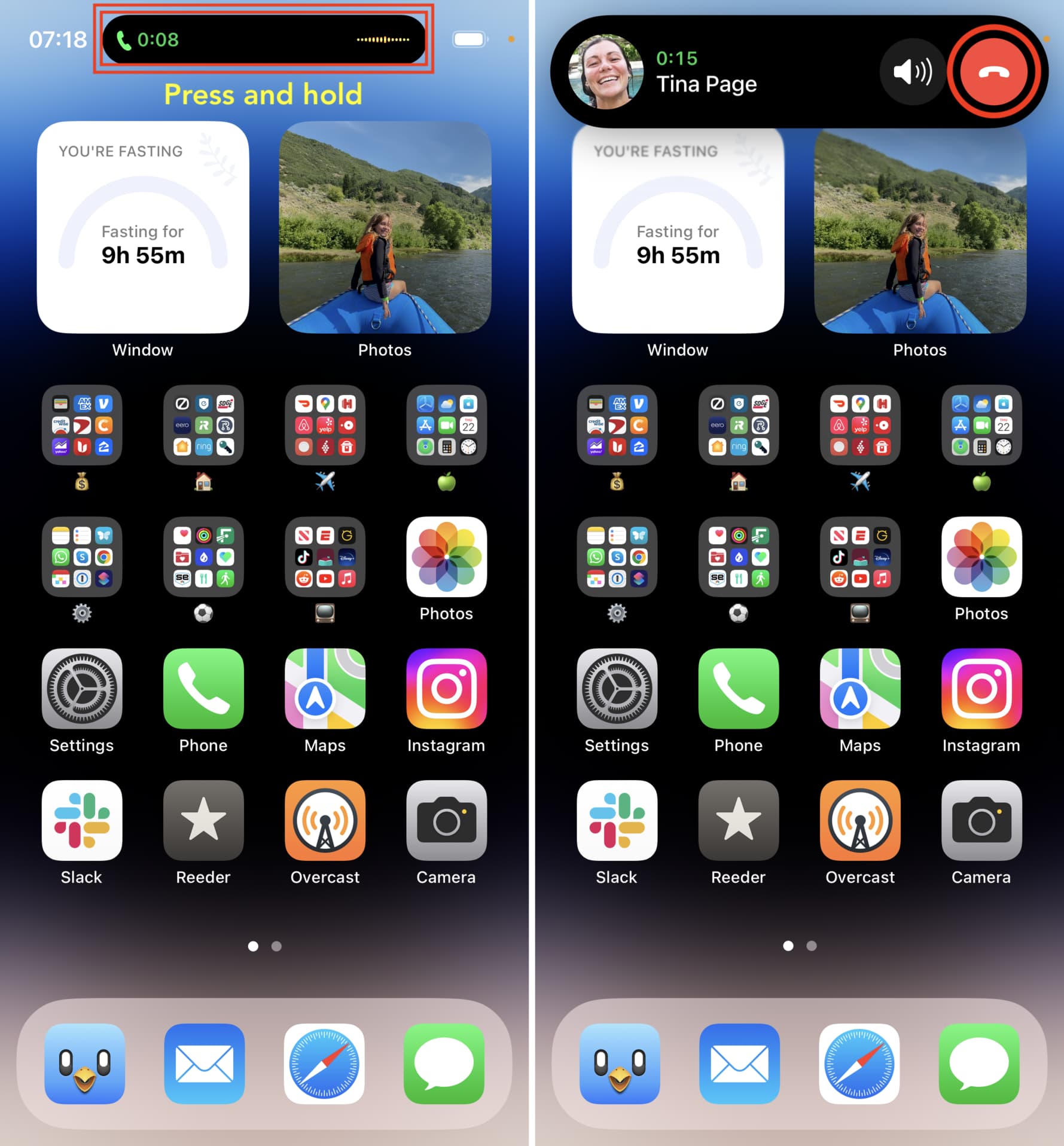 Hang up call on iPhone 14 Pro and 14 Pro Max using Dynamic Island