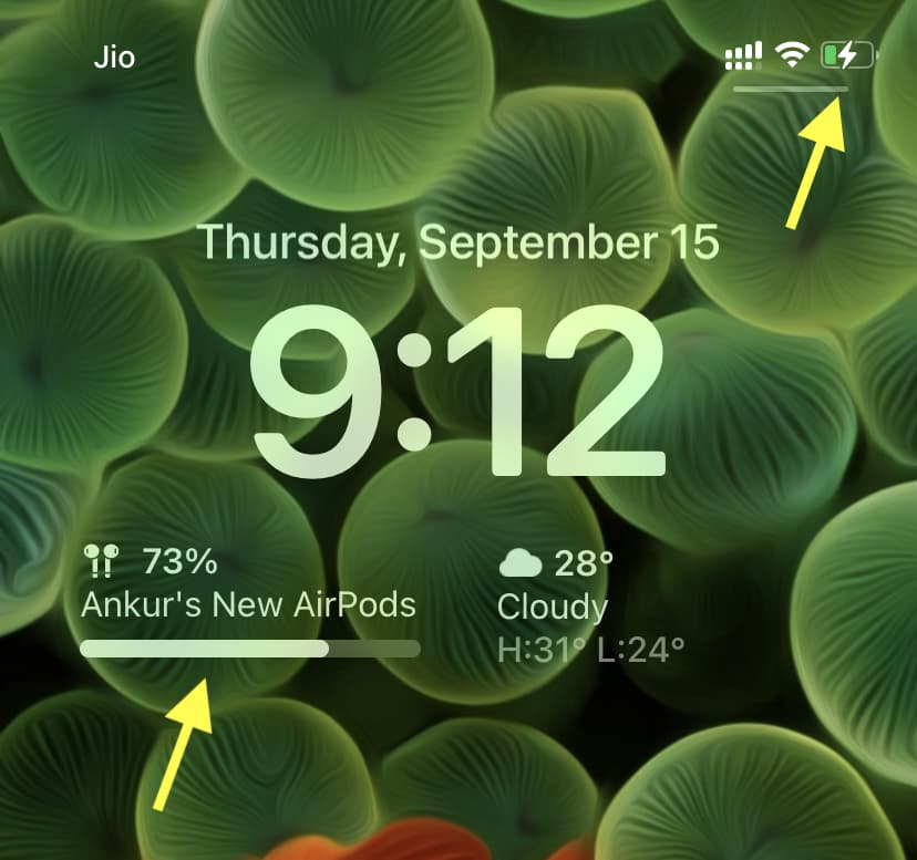 Inconsistent batteries widget on iOS 16 Lock Screen