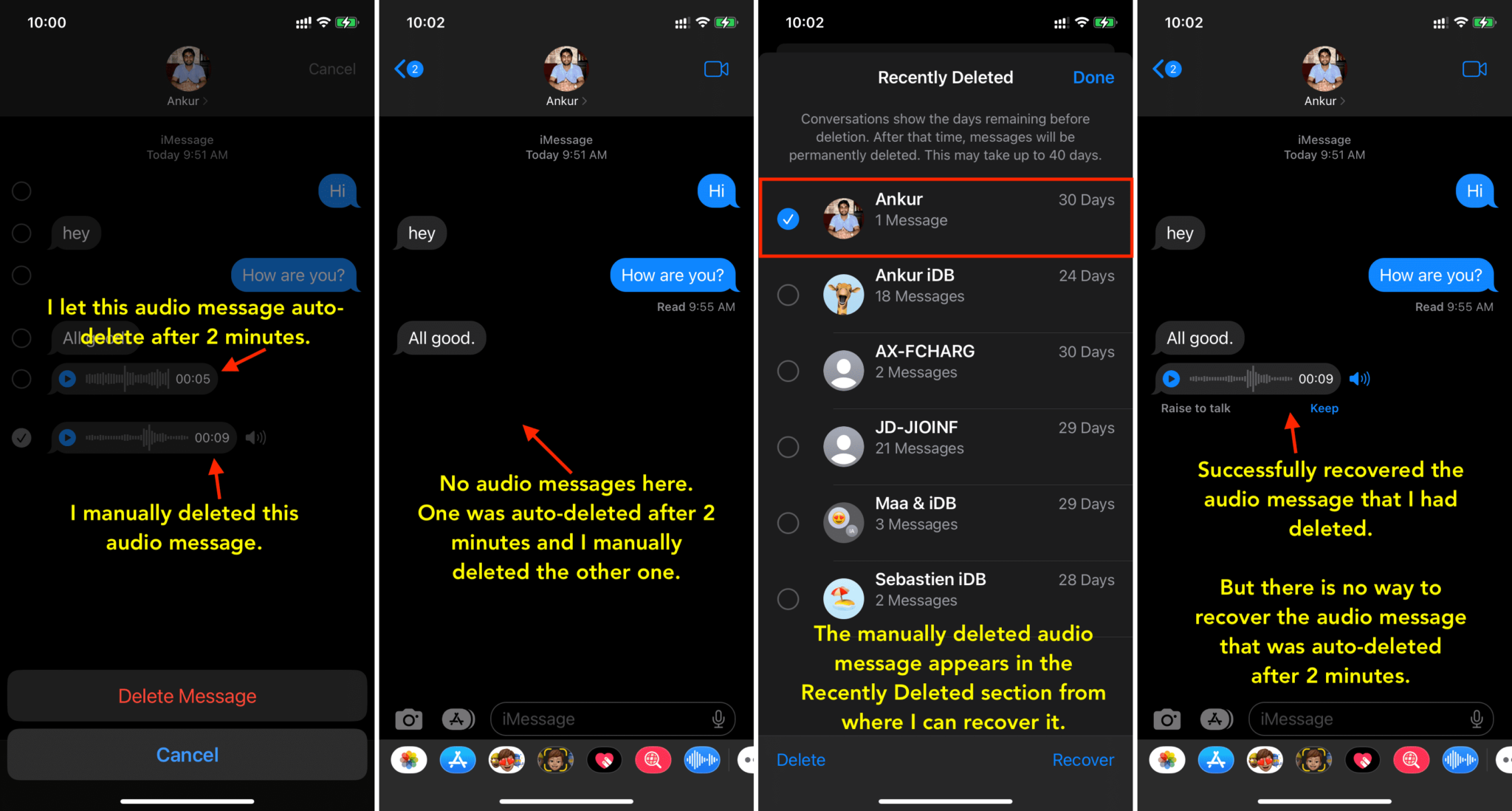 How to see and recover deleted messages on iPhone, iPad, Mac
