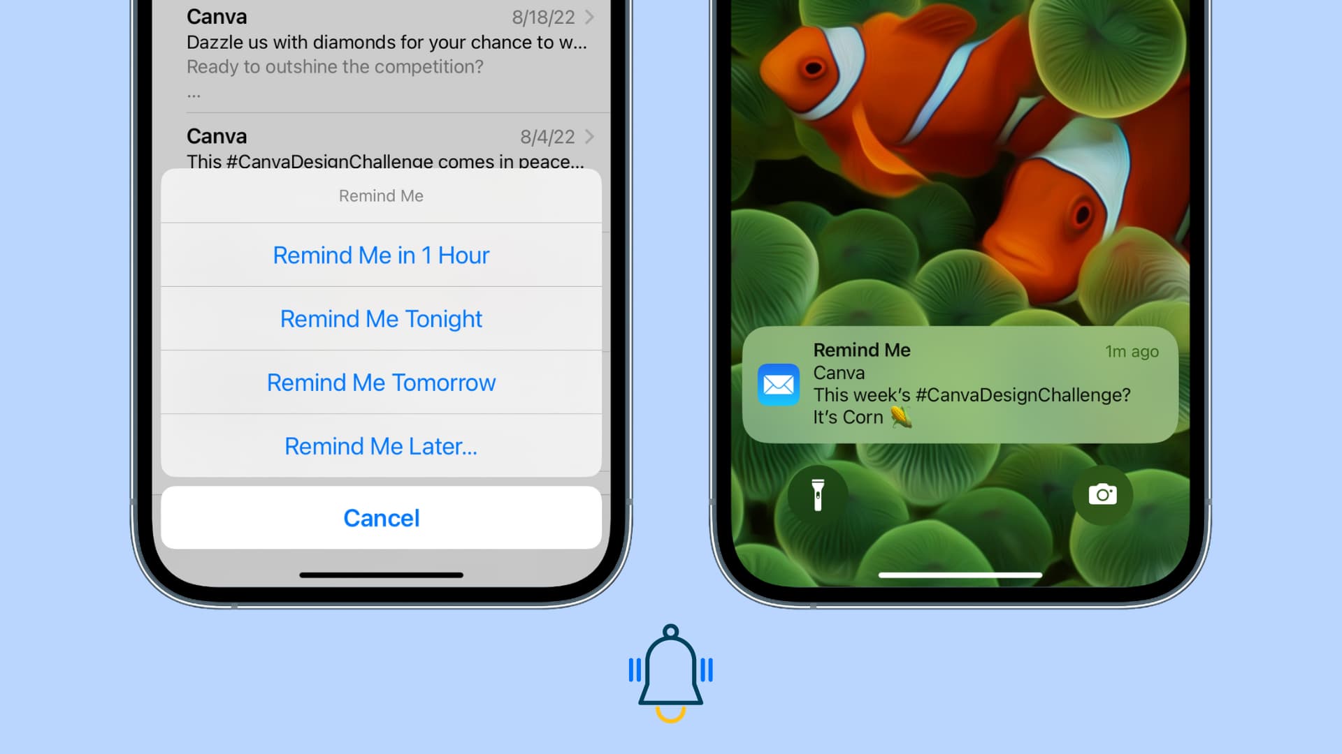 Remind Me in the Mail app on iPhone in iOS 16