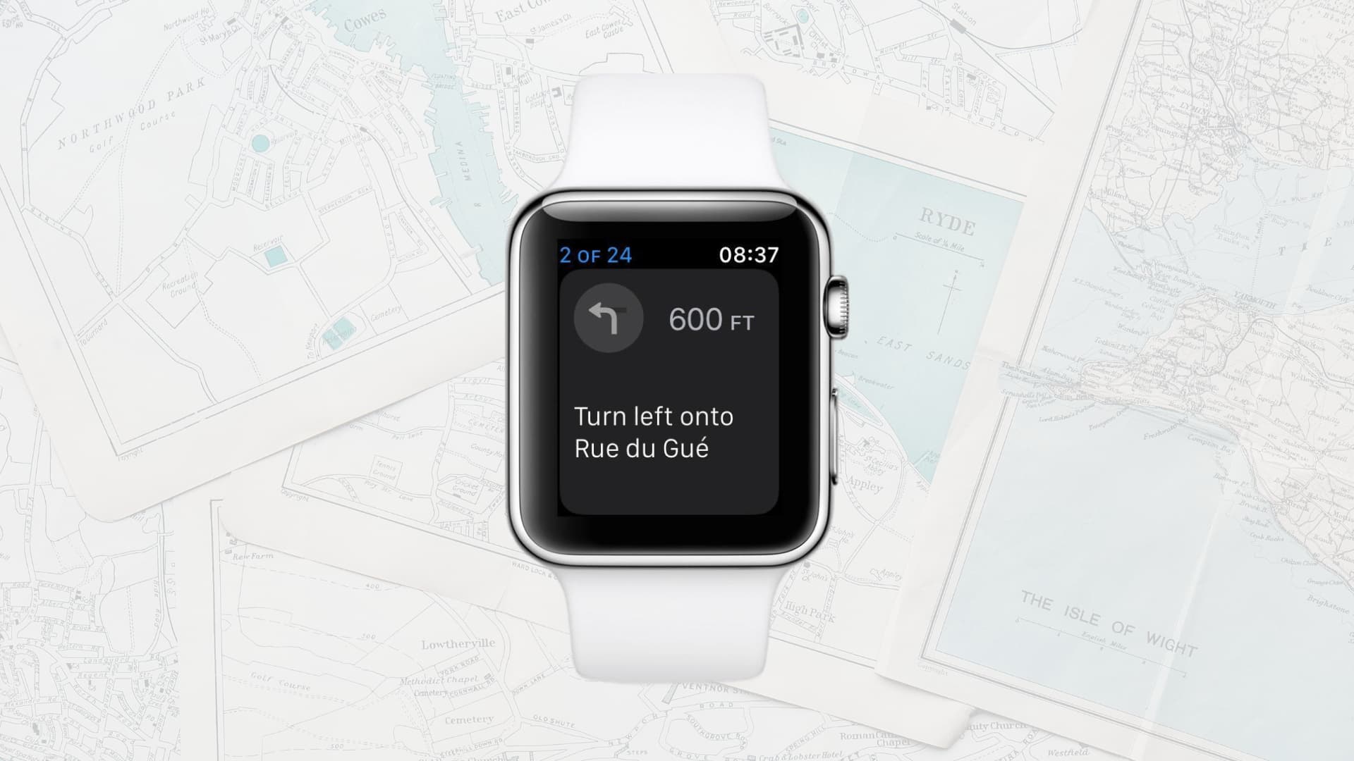Turn-by-turn directions on Apple Watch