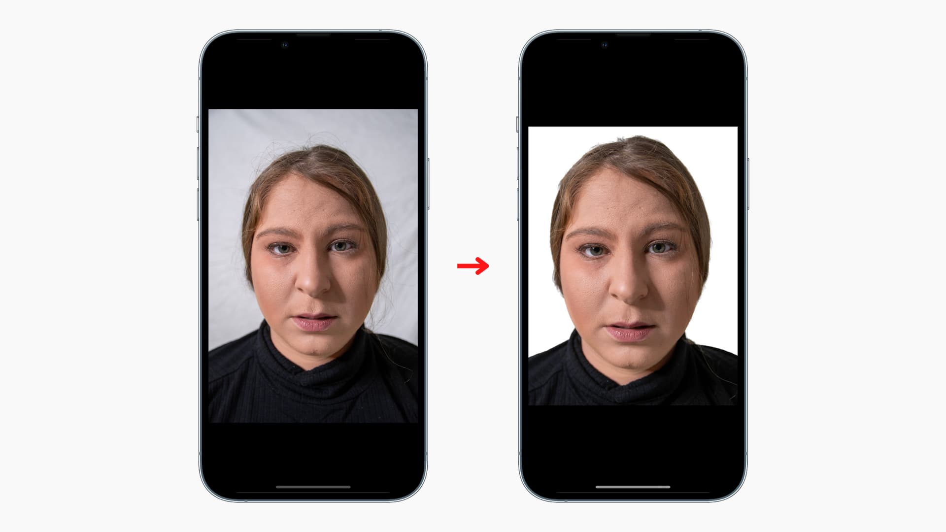 Use iPhone Visual Look Up to create passport photo