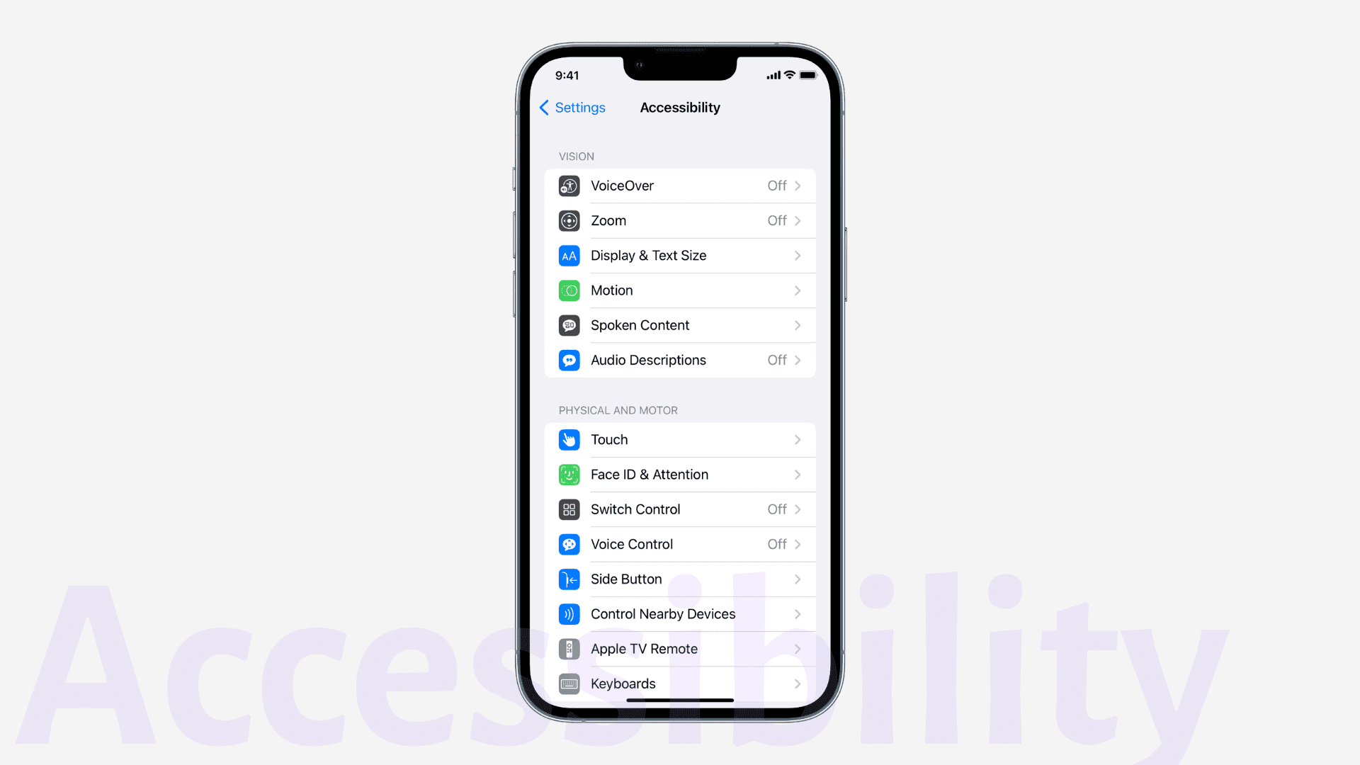 iOS 16 Accessibility features