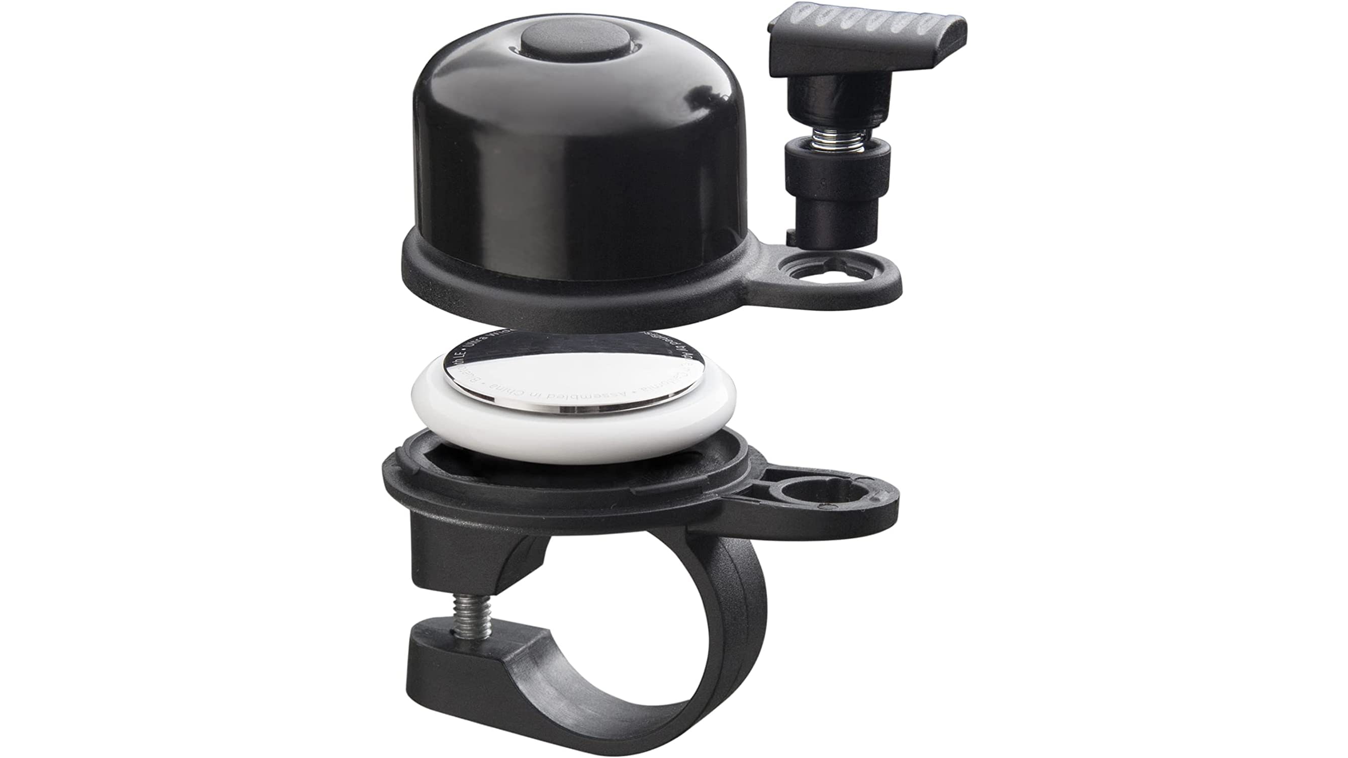 AirBell mechanical bell for bicycles with Apple's AirTag tracker inside